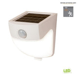 120-Degree White Motion Activated Sensor Outdoor Solar Powered Wedge Security Light - Super Arbor
