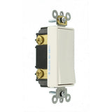 Decora 15 Amp 3-Way AC Quiet Rocker Switch, White - Super Arbor