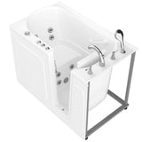 HD Series 53 in. Right Drain Quick Fill Walk-In Whirlpool Bath Tub with Powered Fast Drain in White - Super Arbor