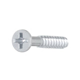 #8 x 1-1/4 in. Phillips Flat Head Zinc Plated Wood Screw (100-Pack)