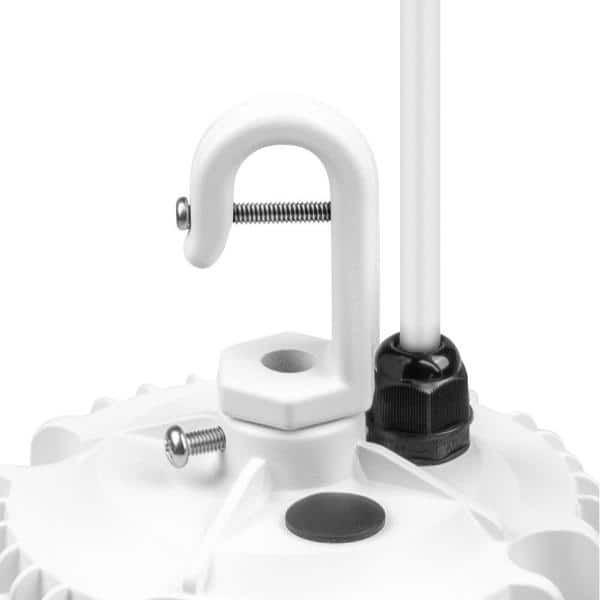 Commercial Electric 11 in. White Integrated LED Low Bay Light with Uplight, at 9000 Lumens, 5000K Daylight