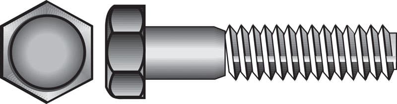 Hillman 5/16 in. Diameter x 2-1/2 in. Length Hot-Dipped Galvanized Steel Hex Bolt, 100-Pack
