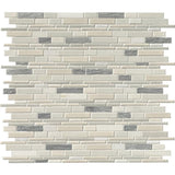 MSI Everest Interlocking 12 in. x 12 in. x 8 mm Textured Porcelain and Stone Mesh-Mounted Mosaic Tile (1 sq. ft.)