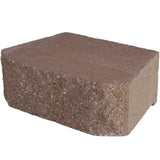 4 in. x 11.75 in. x 6.75 in. Pewter Concrete Retaining Wall Block - Super Arbor