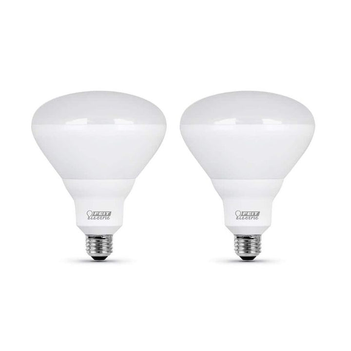 Feit Electric 65-Watt Equivalent BR40 Dimmable CEC Title 24 Compliant LED Energy Star 90+ CRI Flood Light Bulb, Soft White (2-Pack)
