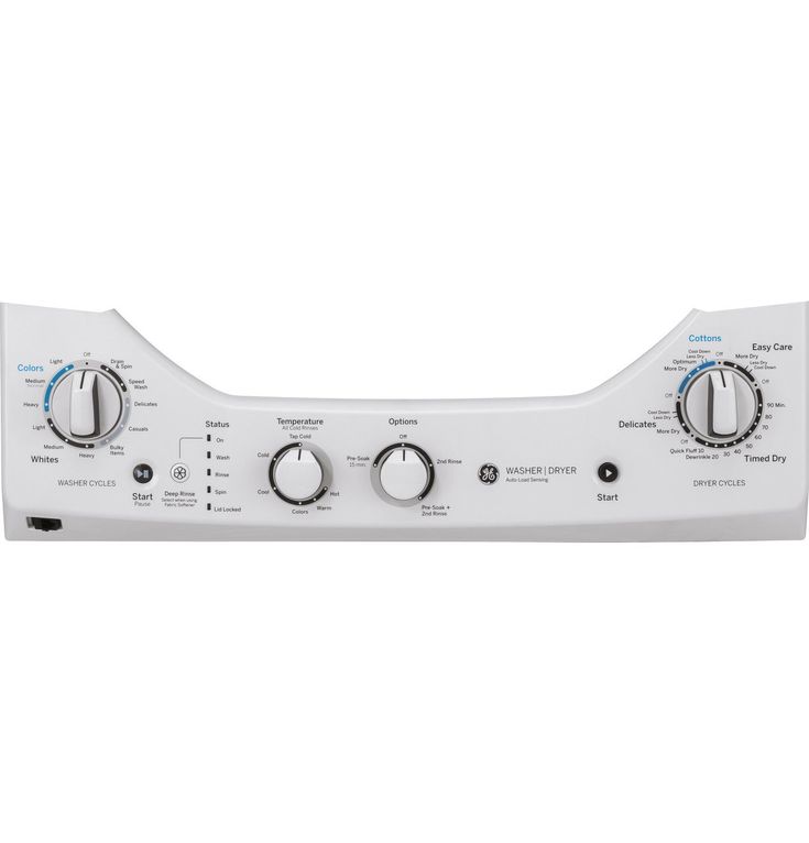 GE White Laundry Center with 2.3 cu. ft. Washer and 4.4 cu. ft. 240-Volt Vented Electric Dryer