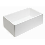 Sutton Place Farmhouse Fireclay 33 in. Single Bowl Kitchen Sink with Grid with Grid and Strainer