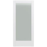 32 in. x 80 in. MODA Primed PMT1011 Solid Core Wood Interior Door Slab w/Translucent Glass - Super Arbor