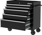 Kobalt 36-in W x 38-in H 5-Drawer Steel Rolling Tool Cabinet (Black)