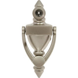 1.75 in. x 4 in. Satin Nickel Door Knocker with Viewer - Super Arbor