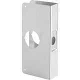 1-3/4 in. x 9 in. Thick Solid Brass Lock and Door Reinforcer, 2-1/8 in. Single Bore, 2-3/8 in. Backset - Super Arbor