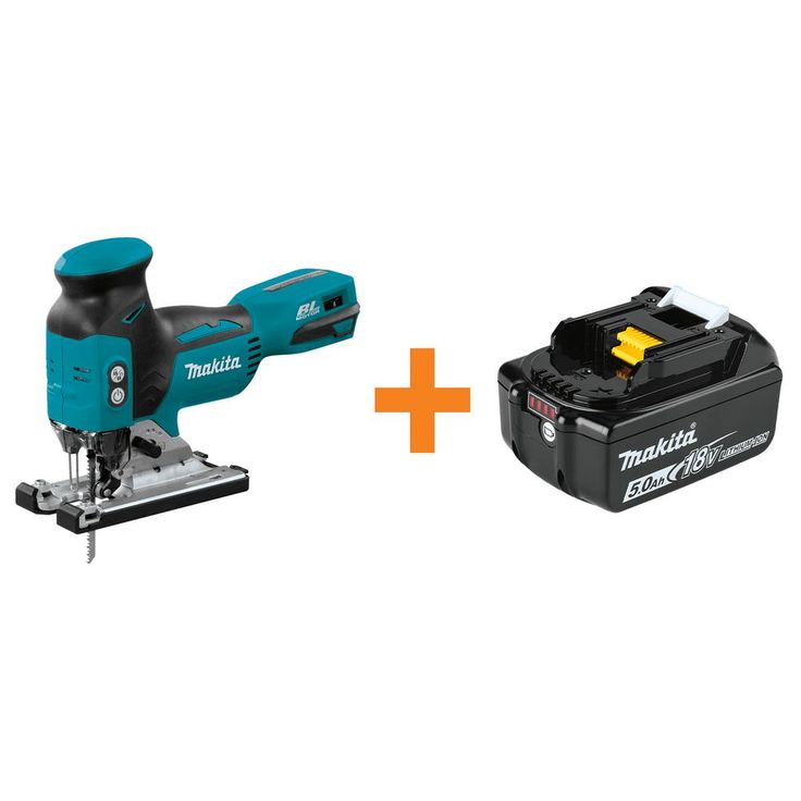 18-Volt LXT Lithium-Ion Brushless Cordless Barrel Grip Jig Saw Tool-Only with Bonus 18-Volt LXT 5.0 Ah Battery