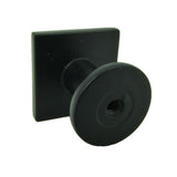 SoHo 1 in. Matte Black Square Cabinet Knob (10-Pack) - Super Arbor