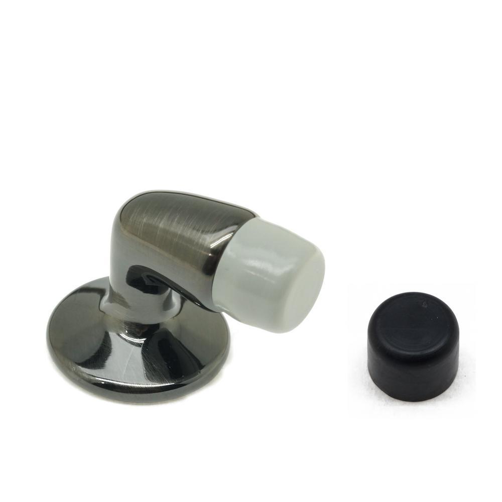Mini Solid Brass Floor Mounted Gooseneck Door Stop in Oil-Rubbed Bronze - Super Arbor