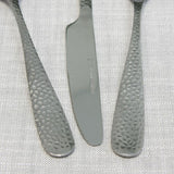 Hammered 46-Piece Stainless Steel Flatware Set (Service for 8)