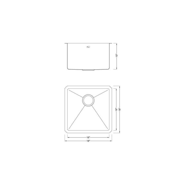 Undermount 16-Gauge Stainless Steel 18 in. x 18 in. x 10 in. Single Bowl Kitchen Bar Sink