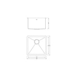 Undermount 16-Gauge Stainless Steel 18 in. x 18 in. x 10 in. Single Bowl Kitchen Bar Sink