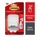 White Spray Bottle Hanger with 2-Large Adhesive Strips - Super Arbor