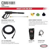 Simpson Clean Machine by SIMPSON CM61081 2800 PSI at 2.3 GPM SIMPSON 159cc Cold Water Residential Gas Pressure Washer