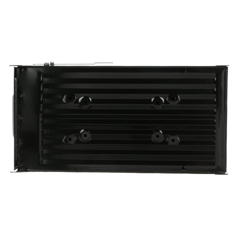 Reliant Large, Locking, Post Mount Mailbox, Black - Super Arbor