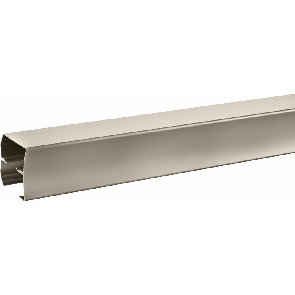 Everly 60 in. x 58-1/8 in. Traditional Semi-Frameless Sliding Bathtub Door in Nickel and 1/4 in. (6mm) Niebla Glass - Super Arbor