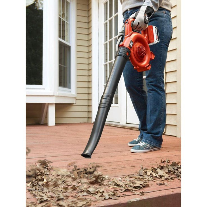BLACK+DECKER 120 MPH 90 CFM 40V MAX Lithium-Ion Cordless Handheld Leaf Sweeper with (1) 1.5Ah Battery and Charger Included
