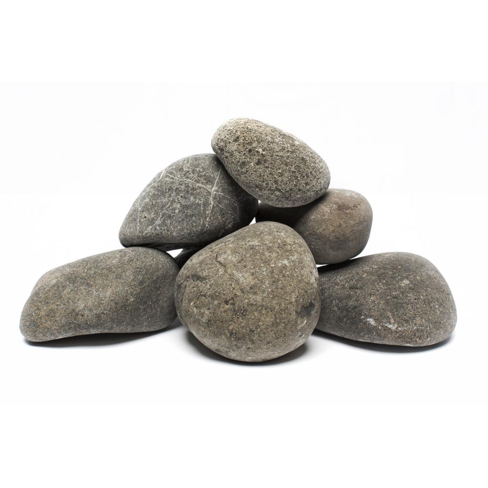 Rain Forest 1 in. to 3 in., 2200lb. Grey Caribbean River Pebbles Super Sack - Super Arbor
