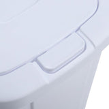 Hefty 13-Gallon White Plastic Trash Can with Lid
