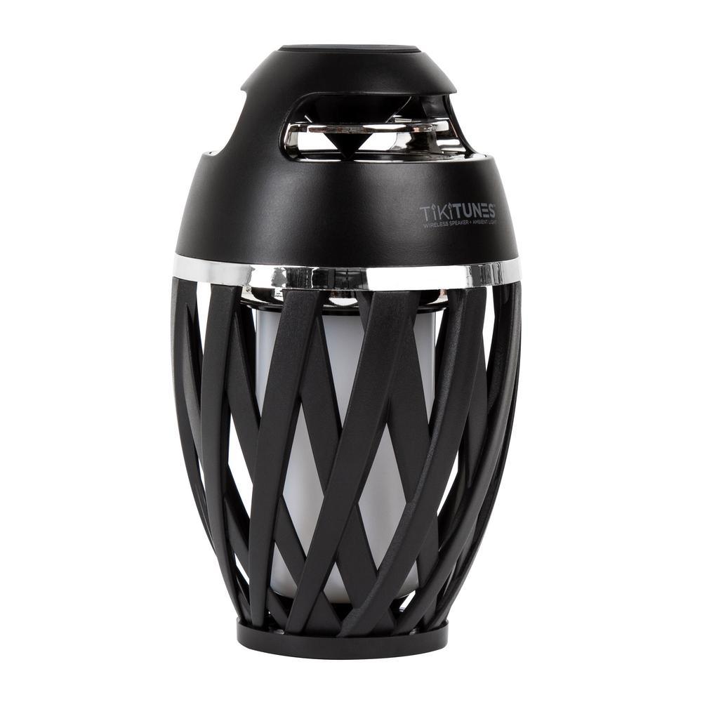 TikiTunes Black Bluetooth Speakers with LED Atmospheric Lighting Effect (2-Pack) - Super Arbor