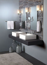 Moen Arris 13.85-in x 8.9-in Chrome Double-Sided Magnifying Wall-Mounted Vanity Mirror