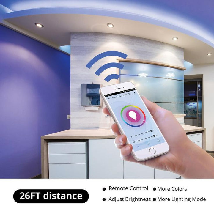WBM SMART 1 x 5 m RGB Colored Rope Strip Light Wi-Fi, Remote Control