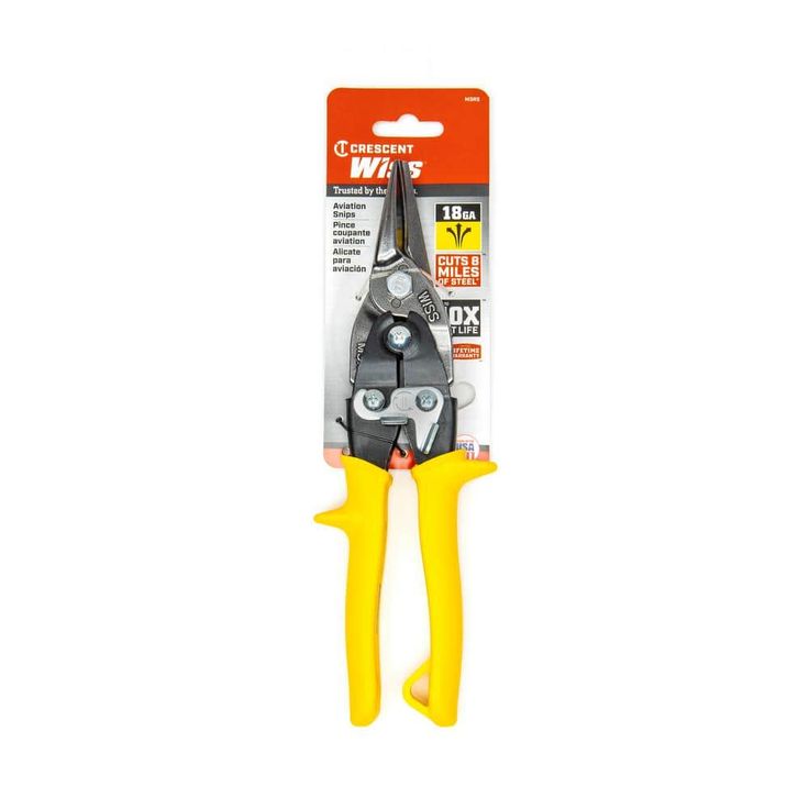 Crescent Wiss 9-3/4 in. Compound Action Straight, Left, and Right Cut Aviation Snips