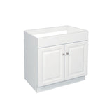Wyndham 24 in. W x 18 in. D Unassembled Bath Vanity Cabinet Only in White Semi-Gloss
