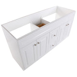 Glensford 60 in. W x 22 in. D Vanity Cabinet Only in White - Super Arbor