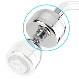 Disposable Slim-Line Universal Shower Water Filtration System in Chrome