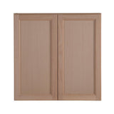 Easthaven Shaker Assembled 36x30x12 in. Frameless Wall Cabinet in Unfinished Beech - Super Arbor