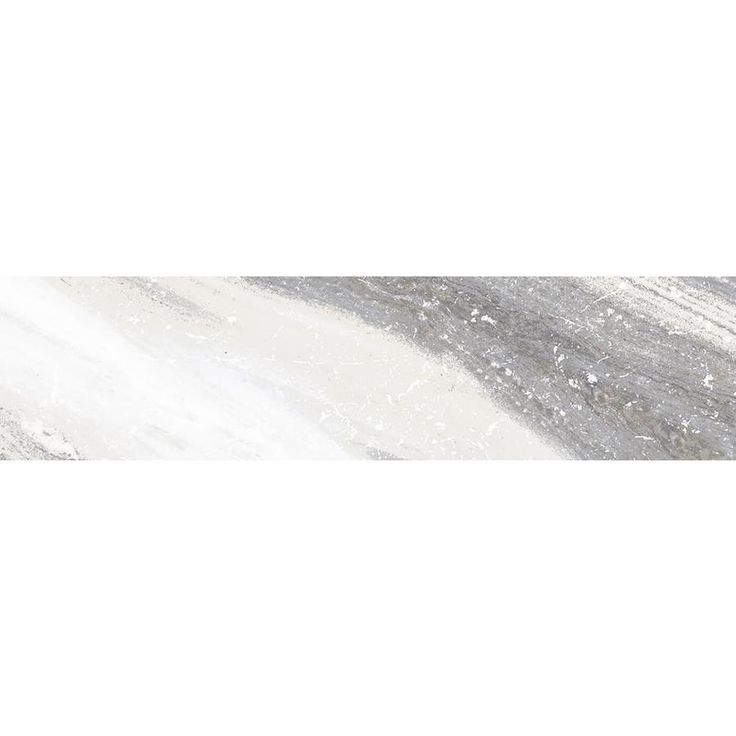 Style Selections Sovereign Stone Pearl Porcelain Marble Bullnose Tile (3-in x 12-in)