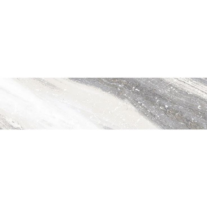 Style Selections Sovereign Stone Pearl Porcelain Marble Bullnose Tile (3-in x 12-in)