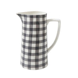 64 oz. Black Gingham Pitcher