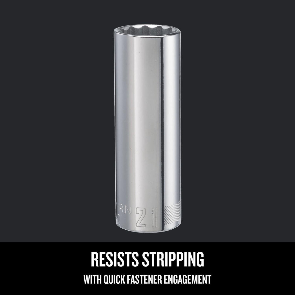 Craftsman 21 mm Metric 12 Point Deep Socket, 1/2 in. Drive