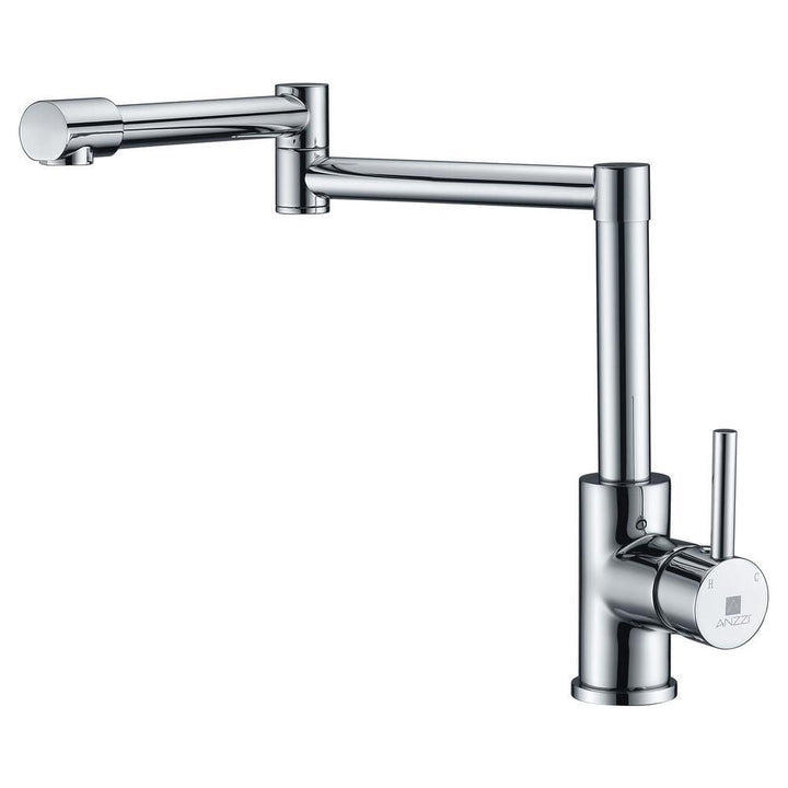Manis Series Deck-Mounted Pot Filler in Polished Chrome - Super Arbor