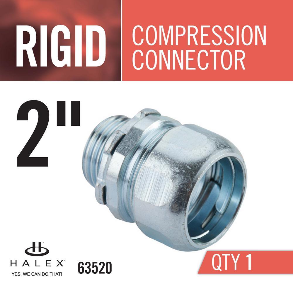 2 in. Rigid Threadless Compression Conduit Connector - Super Arbor