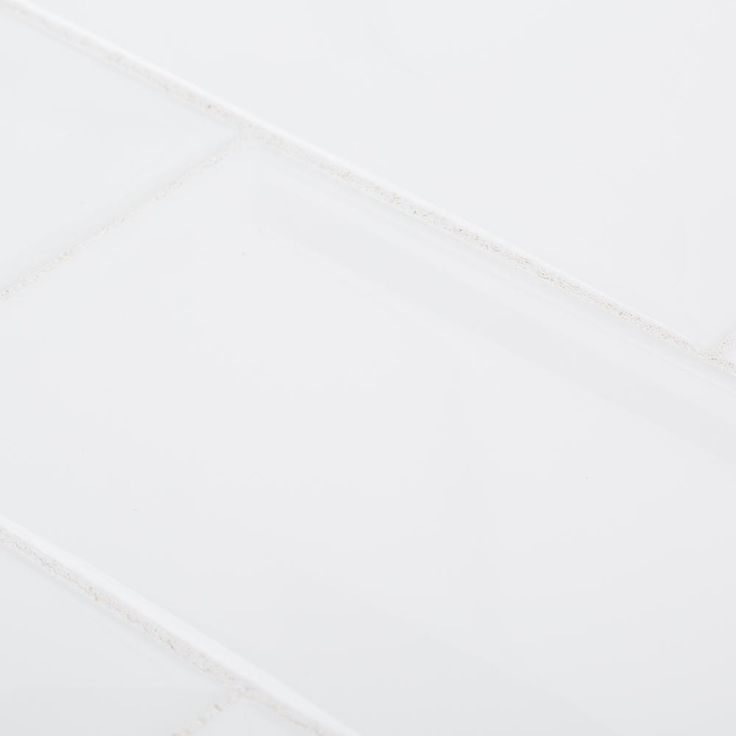 Jeffrey Court Fresh White 3 in. x 6 in. Glossy Beveled Ceramic Wall Tile (11 sq. ft. / case)