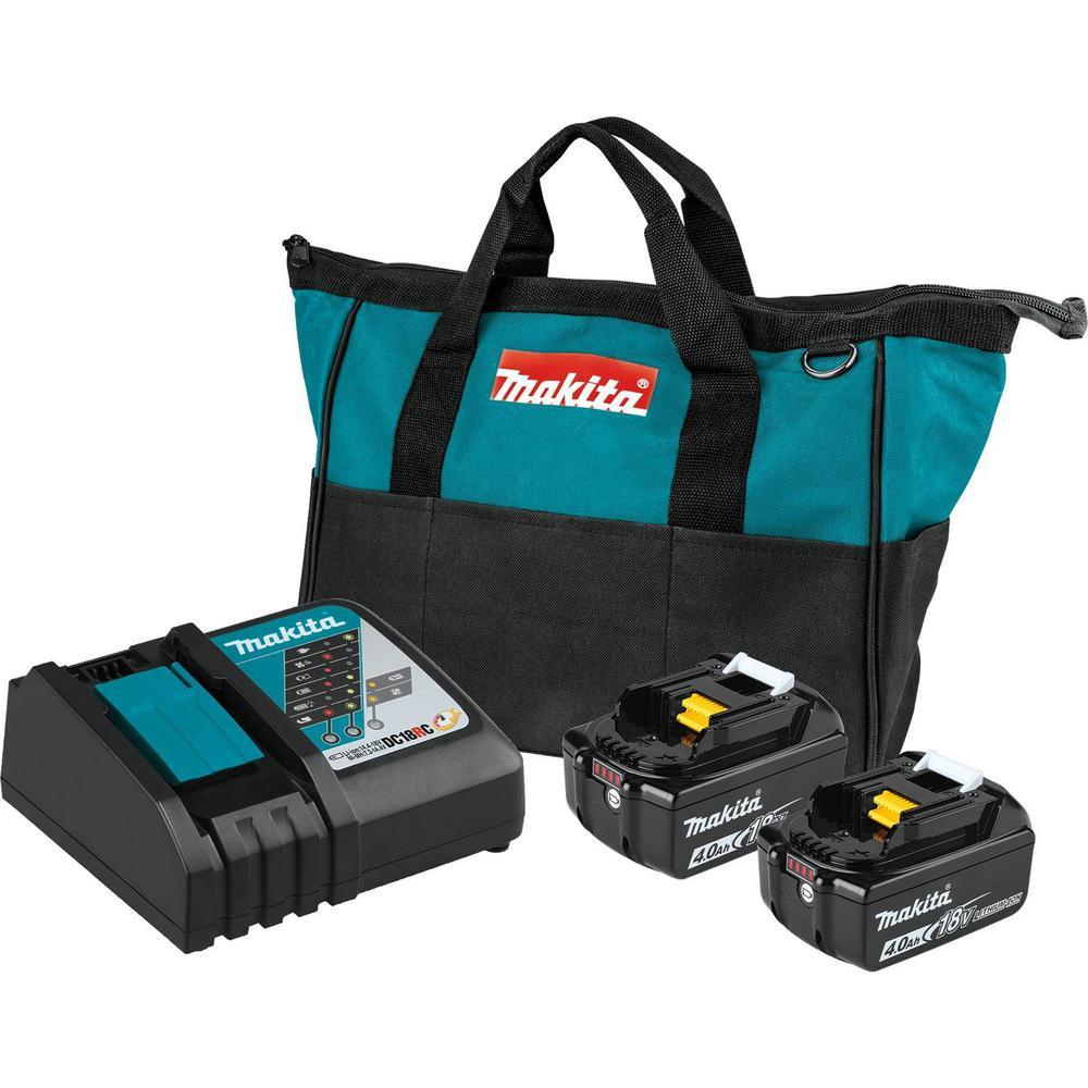 18-Volt LXT 4.0 Ah Battery and Rapid Optimum Charger Starter Pack with Bonus 18-Volt LXT Cordless Jig Saw (Tool-Only) - Super Arbor