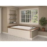 Sapphire 6 ft. Acrylic Reversible Drain Rectangular Drop-in Non-Whirlpool Bathtub in White - Super Arbor