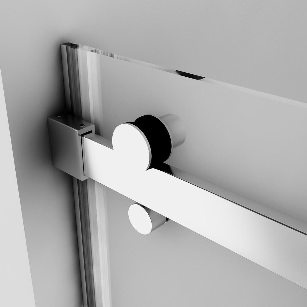 Lagoon 60 in. x 76 in. Left Drain Alcove Shower Kit in Carrara White and Silver Hardware - Super Arbor