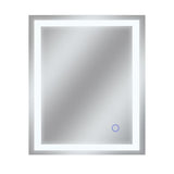 Edison Tri-Color 30 in. x 36 in. Single LED Wall Mounted Backlit LED Bathroom Mirror