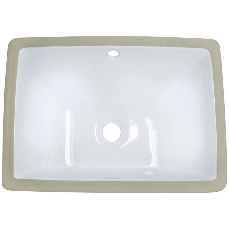 MR Direct Undermount Porcelain Bathroom Sink in White