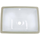 MR Direct Undermount Porcelain Bathroom Sink in White