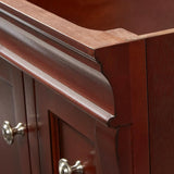 Naples 36 in. W Bath Vanity Cabinet Only in Tobacco with Right Hand Drawers - Super Arbor